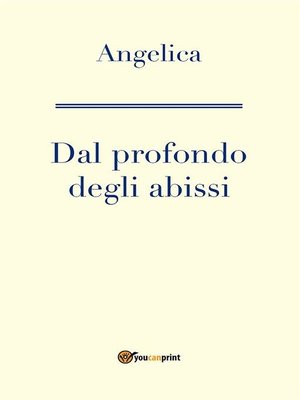 cover image of Dal profondo degli abissi